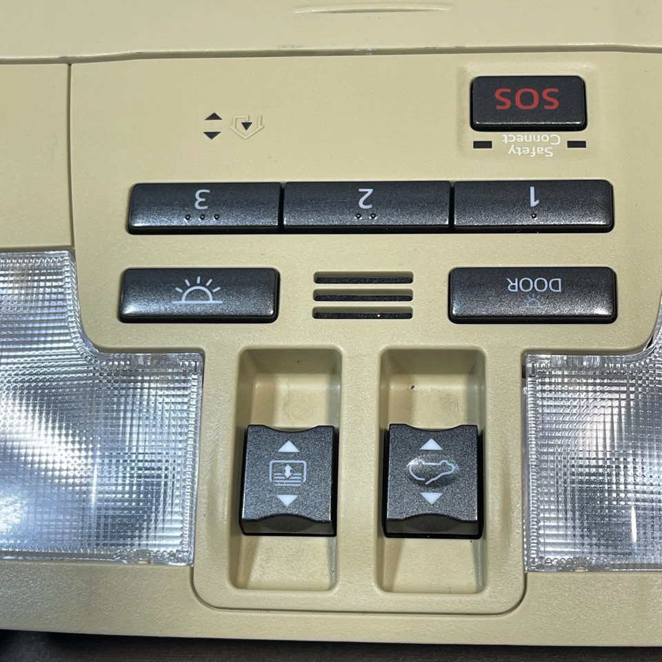 Lámpara de luz interior domo mapa techo corredizo beige tostado 63650-0E160 OEM Toyota Highlander Foto 4 de 4