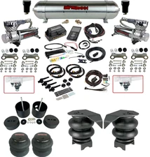Air Lift 3H 27695 Kit with Chrome 580 Compressors Fits 1988-98 Chevy/GMC 1500 pu