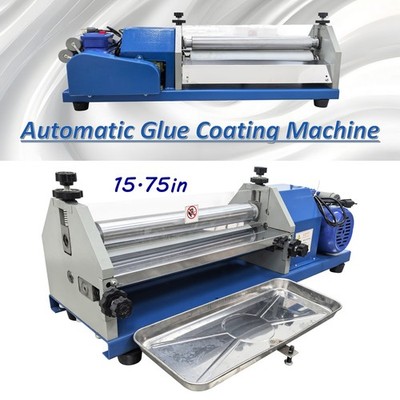 15.7'' 110V White Emulsion Glue Coating Machine for Paper Leather Coater SoftRoll