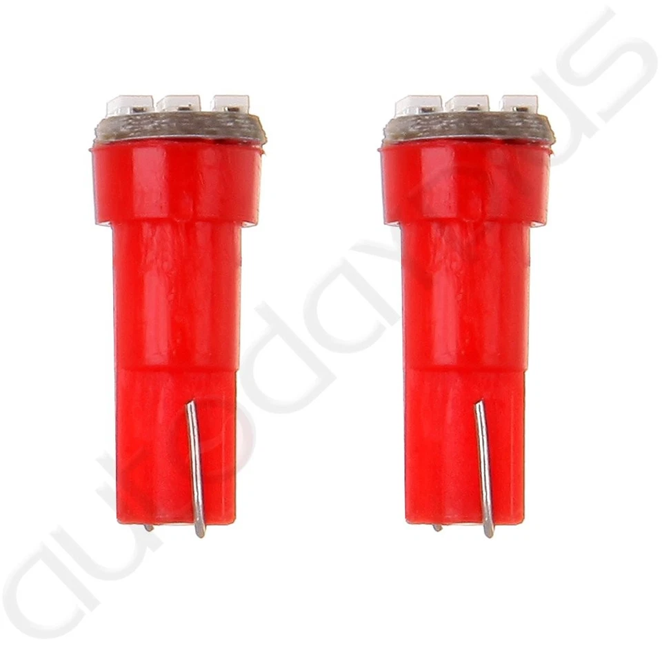 20pcs T5 17 37 73 LED Bulb Red Instrument Cluster Panel Lamp Dashboard Light - Image 3 of 4