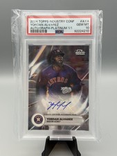 Marketplace image: 2024 TOPPS INDUSTRY CONFERENCE AUTOS #AYA YORDAN ALVAREZ SUPERFRACTOR 1/1 PSA 10