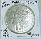 1902-0 MORGAN SILVER DOLLAR FROM ORIGINAL BANK BAG GEM BU US MINT #1077