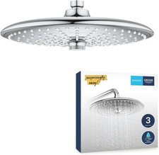 GROHE Vitalio Joy 260 - Head Shower 260mm (3 Spray Zones: Rain, SmartRain & Jet,