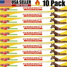 10 Pack Horse Dewormer Paste Apple Flavor  EXP 4/2026 Discount Price NEW
