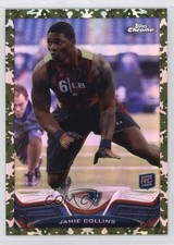 2013 Topps Chrome Military Refractor 135/499 Jamie Collins #28 t2b