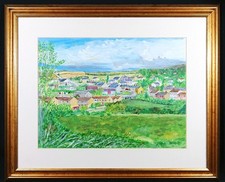 Original Irish Art Painting Country Village