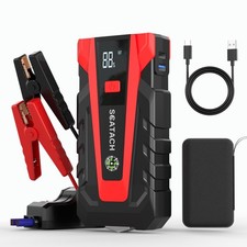 Scatach 3000A Car Battery Jump Starter,12V Starter 3000A, Red -3000A