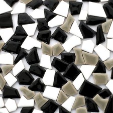 Ceramic Mosaic Tiles Bulk 200g, Irregular Shapes for DIY Crafts Decoration