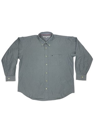 Tommy Hilfiger Hemd Retro Blau Kragen Large