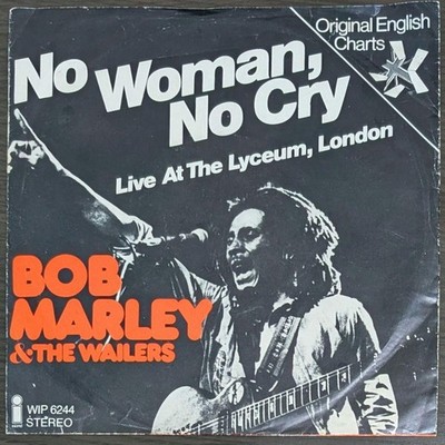 Bob Marley No Woman No Cry 7 Inch Vinyl Record A/B Condition Reggae Soul Music
