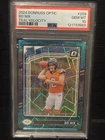 2024 Donruss Optic Bo Nix Teal Velocity #209 Rookie RC PSA 10 GEM MT * Broncos