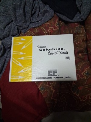 Vintage 80s  Eberhard Faber Colorbrite Color Yellow Pencils 36pc USA Made