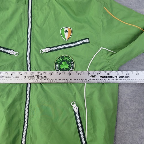 Retro Irish Jacket Ireland Irish Eyes Are Smiling Green Zip Lined Boys 12/14 - Picture 4 of 11