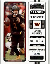 2022 Panini Contenders Taylor Heinicke #98 Washington Commanders