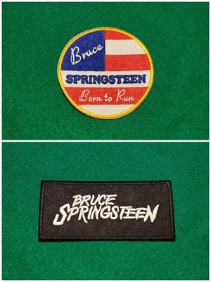 Bruce Springsteen Aufnäher Paar Aufnähen / Aufbügeln gestickte Abzeichen zwei Aufnäher Set