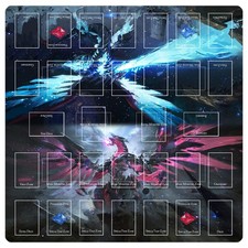 Card Mat - 2 Player, Square playmat for Gamer 60x60cm/23.6x23.6inch