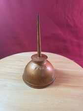 Eagle Thumb Pump Oil Can Made In USA 3-1/2" Diameter Base - Vintage