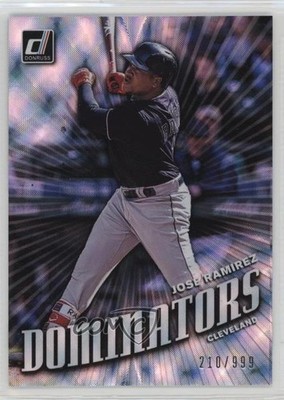 2019 Panini Donruss Dominators 210/999 Jose Ramirez #D8 0q1p