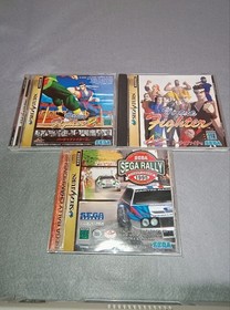 SEGA SATURN HST3220 Console White with Controller and Game Software Bundle