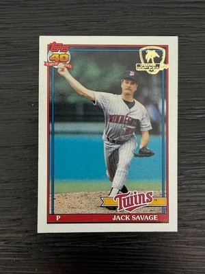 1991 Topps Desert Shield #357 Twins Jack Savage MT