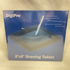 DigiPro Drawing Tablet WP8060 8" x 6" USB Graphics Tablet Cordless New Sealed