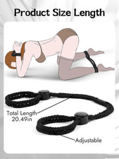 BDSM Rope Sex Restraint Handcuffs - 2 Pcs Sex Bondge Restraints Toy Cotton SM...
