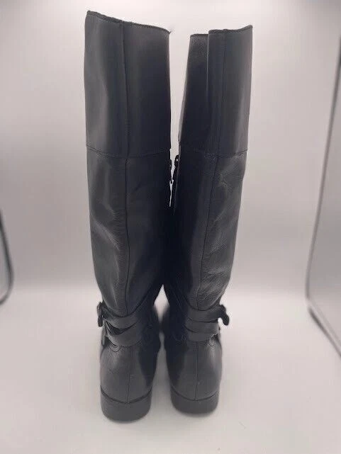Женские сапоги для верховой езды Lauren Ralph Lauren Savion размер 8,5 черные до колена на молнии кожа - Изображение 3 из 4