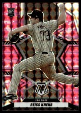 2022 Panini Mosaic Pink Camo Mosaic #240 Reiss Knehr RC
