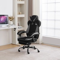 Woltu Gaming Stuhl Ergonomischer BüRostuhl Drehstuhl Mit RüCkenlehne FußStüTze