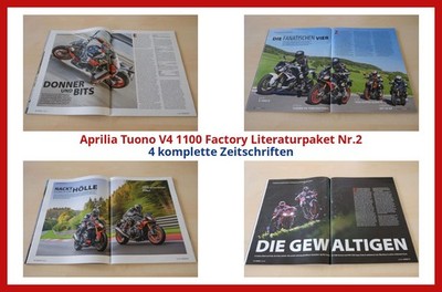 Aprilia Tuono V4 1100 Factory Literaturpaket Nr.2 - 3 komplette Zeitschriften