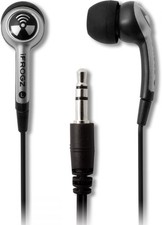 iFrogz EarPollution Plugz In-Ear Earbuds Headphones with Microphone - Silver NEW