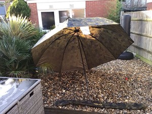 Solar Rare 60” Undercamo Fishing Brolly Bag Used Carp Fishing Gear 