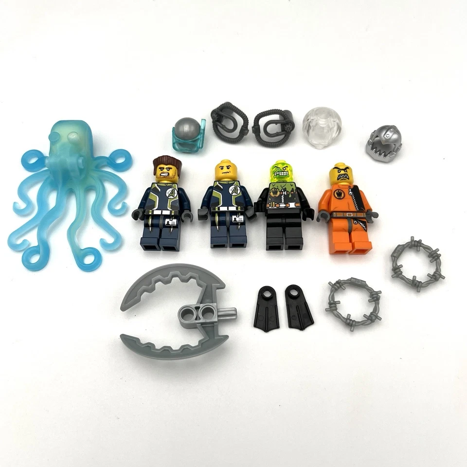 Lego 8636 Agents Mission 7 Deep Sea Quest Break Jaw Slime Face Agents Figures - Image 4 of 4