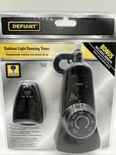 Defiant Outdoor Light Sensing Timer with Bonus Wireless Remote