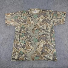 Vintage Wrangler Shirt Mens 2XL Camo Realtree Advantage Hunting Rugged Wear Y2K