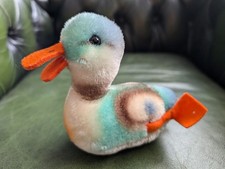 Steiff Duck Chick Stuffed Animal 50s Retro Floating Plush Toy Mohair 60s D5