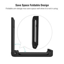 Foldable Headphone Hanger Holder Universal Headset Hook Aviation Aluminum Under
