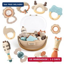 Baby Rattles  Teethers Set, Baby Toys 0-6 Months, Teething Toys 3-6 Months
