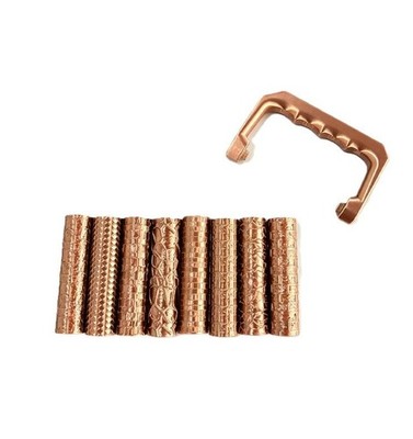 9Pcs Clay Texture Roller Set, 3D Printed Terrain Pattern Tools for Craft