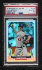 2014 Bowman Chrome Refractor /500 Zack Greinke #160 PSA 10 GEM MT 0e2x