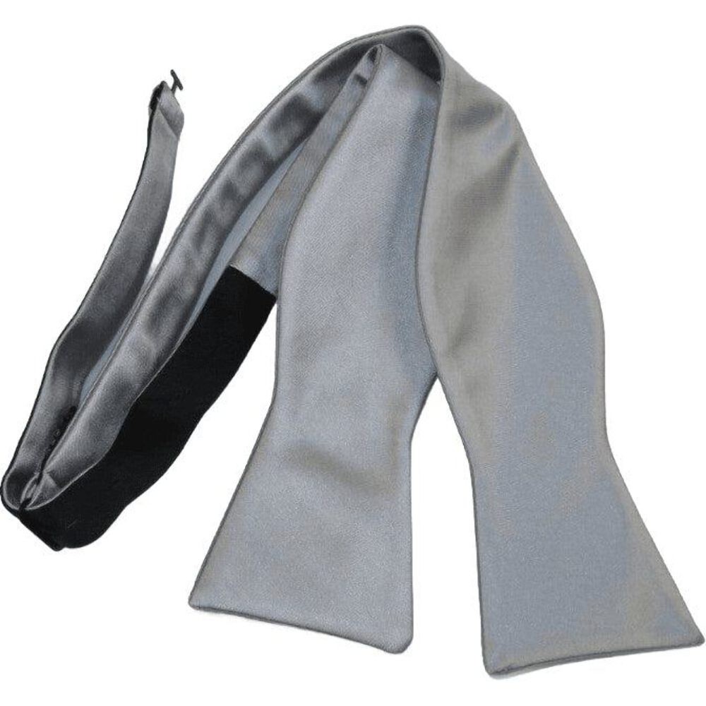 Мужской галстук-бабочка ручной работы из коллекции JValintin из плотного атласа Серебро 92544 пробы 6790₽