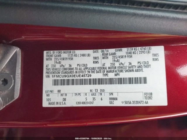 Transfer Case 2.0L VIN 9 8th Digit Turbo Fits 13-20 FUSION 973670 - Image 3 of 4