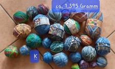 Sockenwoll-Reste🧦  Nur Opal Ca. 1395🧦 GRAMM 🧶4FÄDIG Unverstrickt 🧶🧦