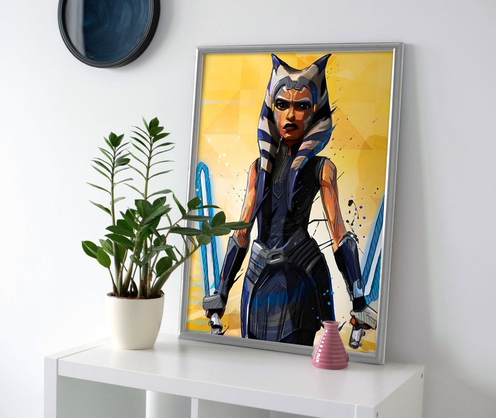 Póster o lienzo Ahsoka Tano - Decoración de arte de pared mandoloriano de Star Wars