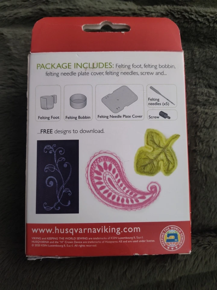 Husqvarna Viking 920617096 Juego de bordado de fieltro, nuevo en caja Foto 2 de 2