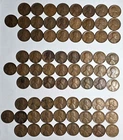 1923 1927D 1929D Half Rolls Lincoln Pennies AG-VF (75 coins) Free Shipping