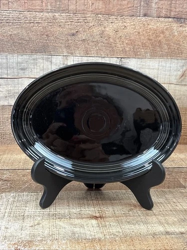 Fiestaware Small Black Oval Plate 9.5”x7”￼Fiesta