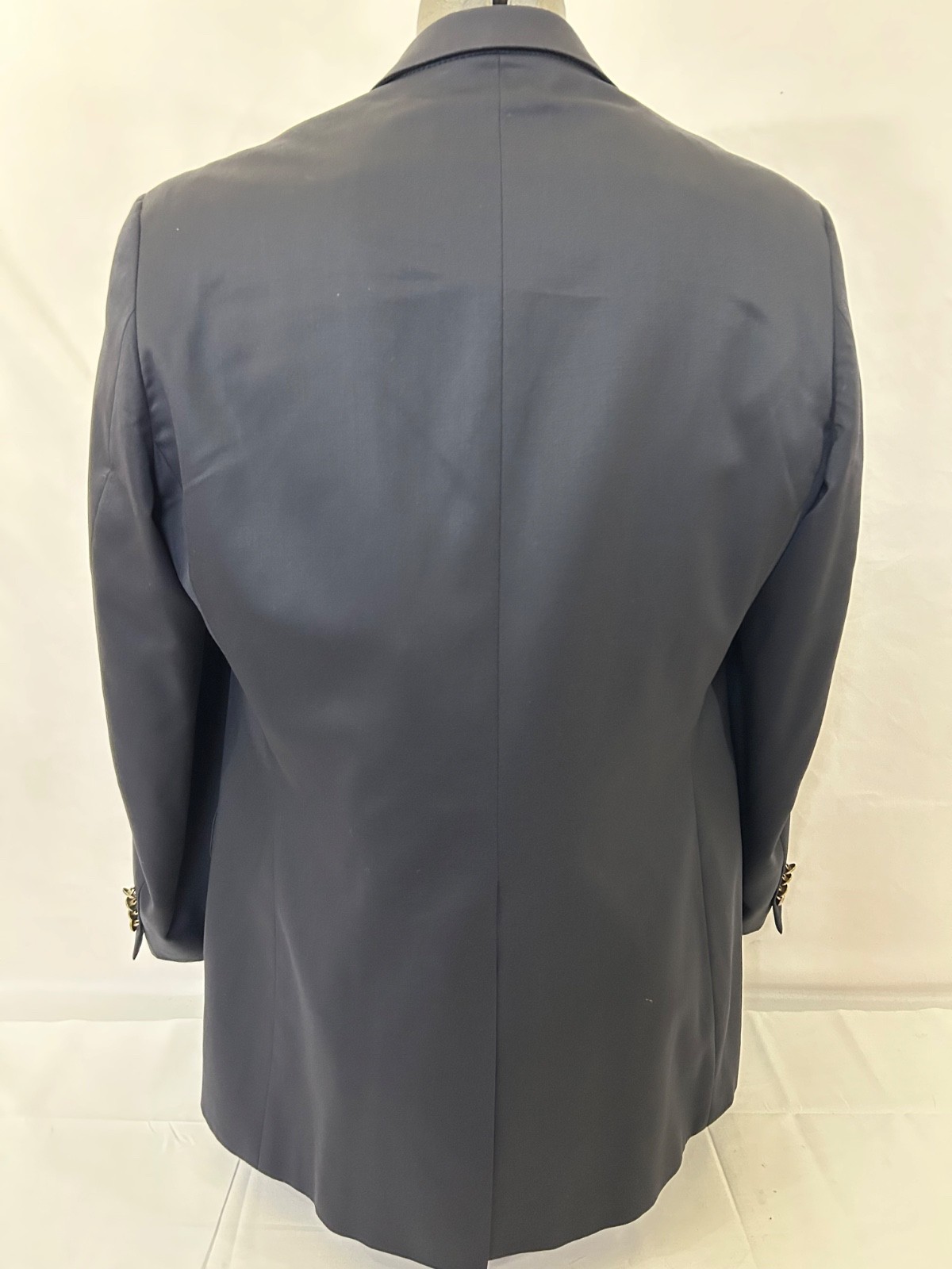 Corbin Recent Blue Navy Wool Solid Blazer Sz 44L - image 7