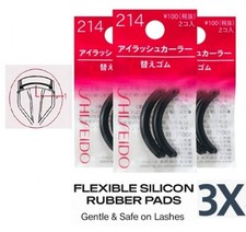 3Packs SHISEIDO Eyelash Curler Refill Rubber No 214 Japan Shu Uemura New 3 Sets