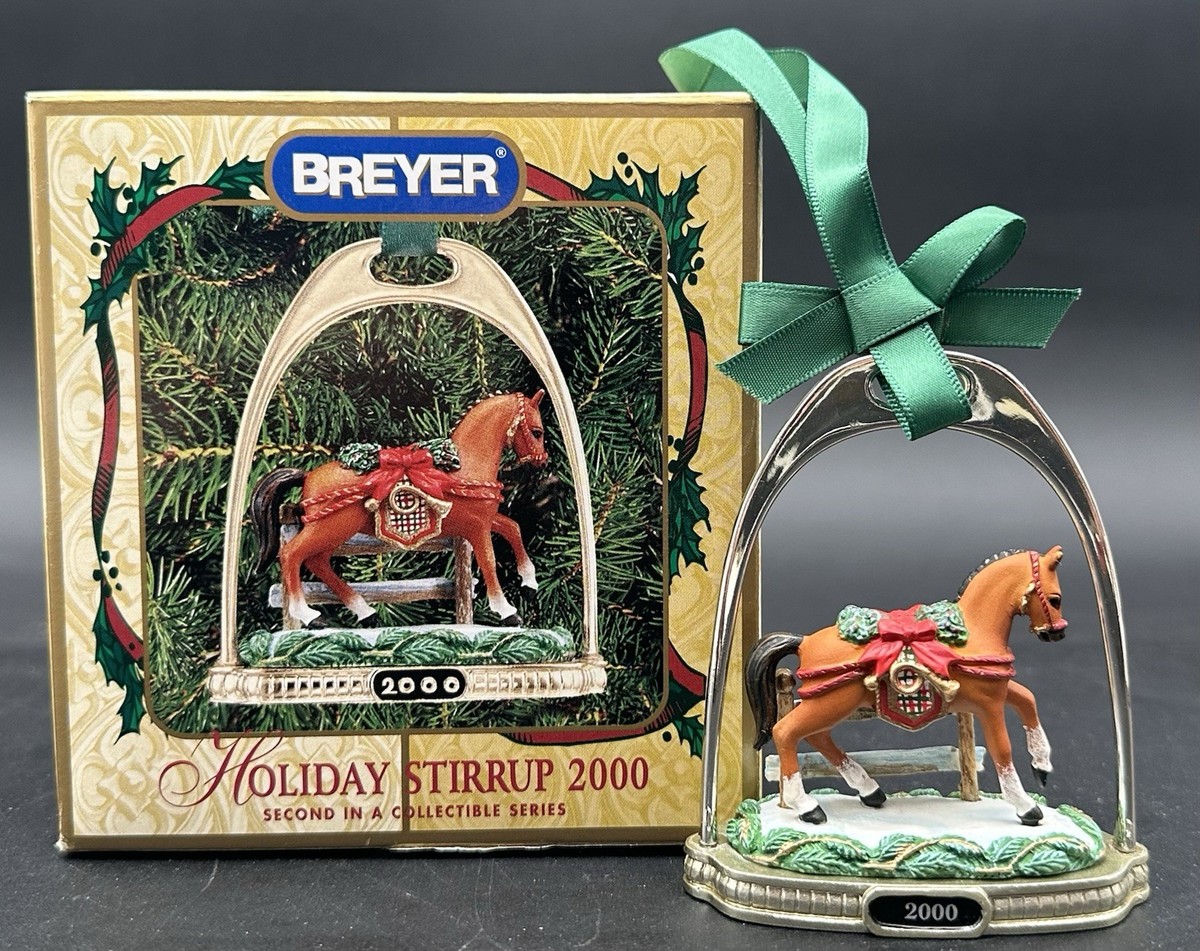 Breyer 2000 Holiday Stirrup Christmas Ornament Dancing Chestnut